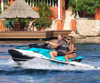 1 uur Curacao Kust en Spaanse Waterlagune jetski tour