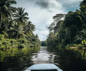 Puerto Limón: Tortuguero Canals Boat & Maratopia Garden Tour