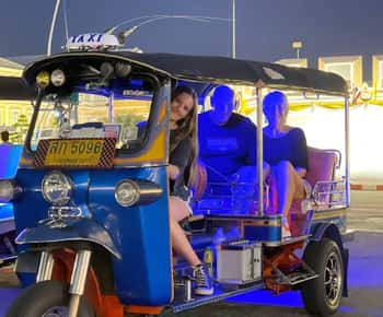Bangkok Tuk-Tuk by Night with Chinatown Street Food Meal