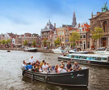 Haarlem: Sightseeing grachtenrondvaart door het centrum