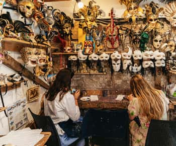 Veneza: Oficina de máscaras de Carnaval