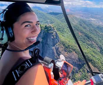 Rio de Janeiro: voo de helicóptero com portas abertas