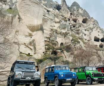 Göreme: tour privato in jeep, moto d'acqua e quad con pranzo