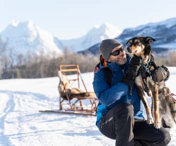 Da Tromsø: Esperienza Husky con giro in slitta trainata da cani in autonomia