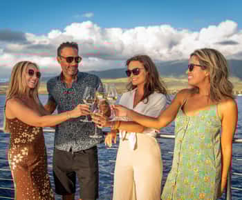 Maui: Ka'anapali Luxury Sunset Cocktail Sail with Open Bar