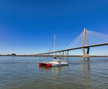Charleston: Sunday Mimosa Catamaran Sail w/Mini Brunch Bites