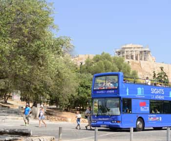 Aten, Pireus och kustlinjen: Blå Hop-on Hop-off-buss