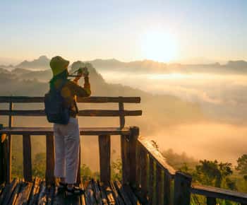 Desde Pai: Tour privado al Amanecer Mirador de Jabo y Cueva de Nam Lod