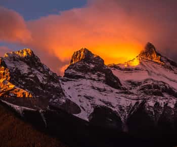 Canmore: excursão ao pôr do sol e caminhada noturna pela natureza