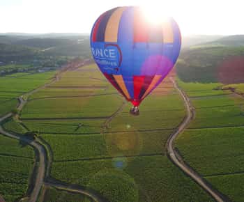 Paseo en globo aerostático en Beaune