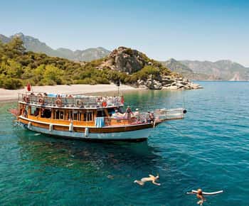 Olympos : Tägliche Bootsfahrt zu den Inseln mit Mittagessen