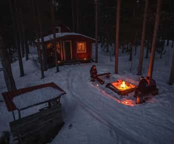 Överkalix - Lapland: 2-daagse sneeuwscootertocht met overnachting