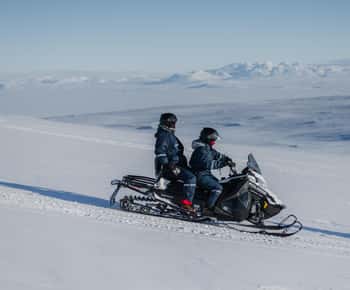 From Gullfoss: Langjökull Glacier Snowmobile Tour