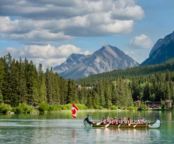Banff: Dzika przyroda na rzece Bow Big Canoe Tour