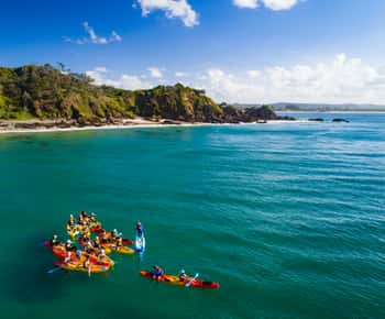 Byron Bay: O passeio de caiaque no mar em Byron Bay