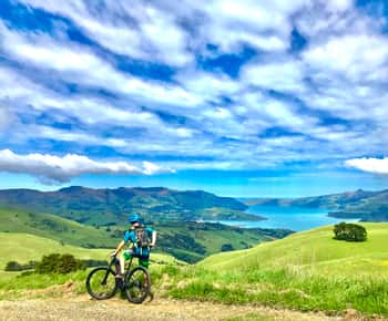 Akaroa Ontdekkingsreiziger: Elektrische mountainbiketocht met gids