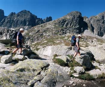 Vandring i nationalparken Högt Tatra, Slovakien