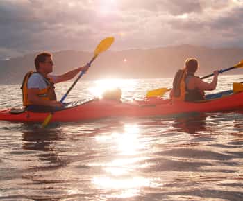 Kaikoura: Avond kajaktocht bij zonsondergang