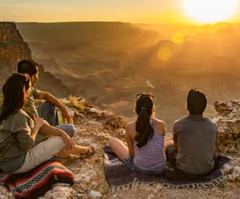 Från Tusayan: Grand Canyon Desert View Sunset Tour