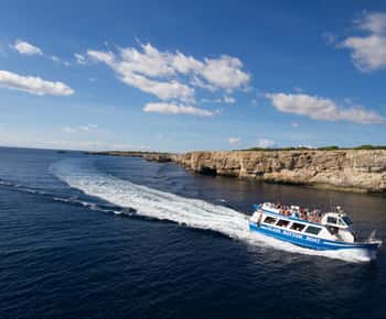 Fra Cala Galdana: 2-timers bådtur med glasbund