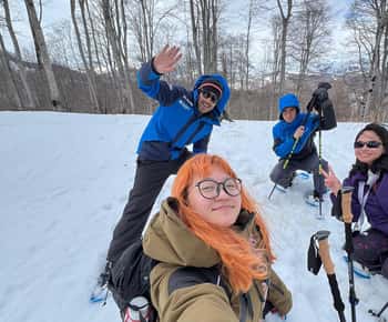 Snowshoeing in Bakuriani, Caucasus Mountains