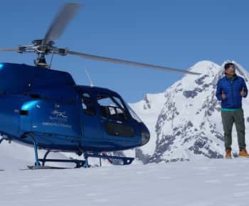 Franz Josef gletsjer: Helikoptervlucht & Alpenlanding