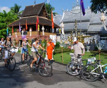 Chiang Mai City Cultura orașului Chiang Mai plimbare cu bicicleta