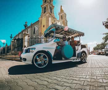 Mazatlan: stadstour in een traditionele "Pulmonia" openluchtauto