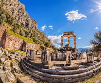 De Atenas: Visita guiada por áudio de dia inteiro a Delfos