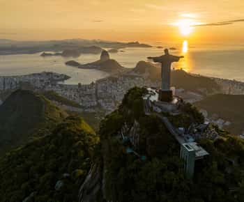 Rio de Janeiro: Official entrance to Christ the Redeemer on the Corcovado Train