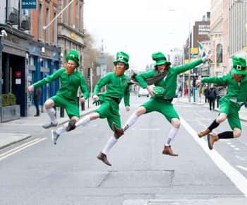 Privat St. Patrick's Day-parade: Dublin Grandstand