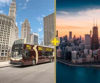 Чикаго: 360 CHICAGO & Hop-on Hop-off Bus Tour (экономия 20%)