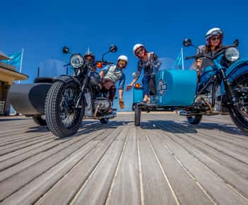 Deauville: Private geführte Tour im Oldtimer-Seitenwagen