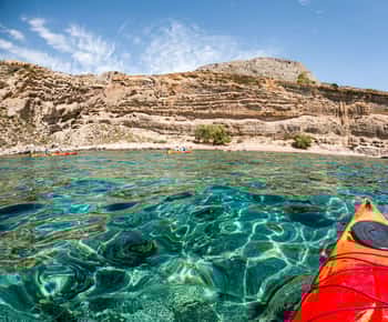 Rhodes: Sea Kayak Adventure to the Red Sand Beach