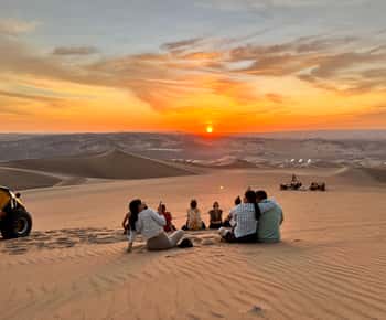 Vanuit Ica of Huacachina: Duin Buggy bij zonsondergang & Sandboarden