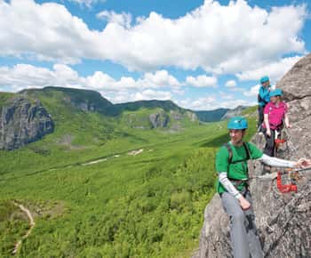 Charlevoix: Park Narodowy Grands-Jardins Wędrówka Via Ferrata