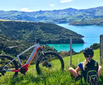 Akaroa: Elektrische mountainbiketocht met gids-Lava Loop