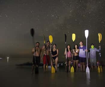 Holbox: sterren en bioluminescent zeeleven kajaktocht