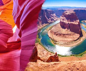 Page: Upper or Lower Antelope Canyon and Horseshoe Bend Tour