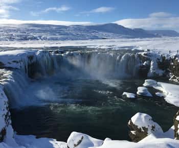 Godafoss-fossen, kort dagstur fra Akureyri