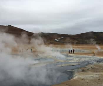 Excursão de ônibus ao Lago Myvatn e Godafoss saindo do porto de Akureyri