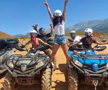 Crete: Off-Road Quad Safari with Hotel Transfers and Lunch