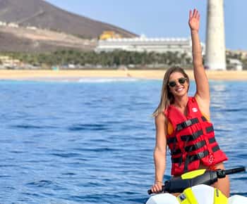 Morro Jable: Guided Jet Ski Safari (without license)