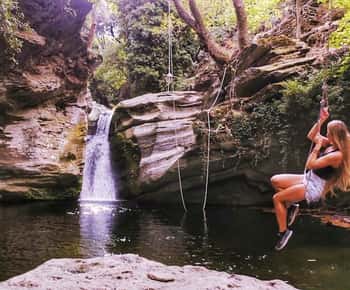 Andros: trektocht van de Achla rivier naar de waterval