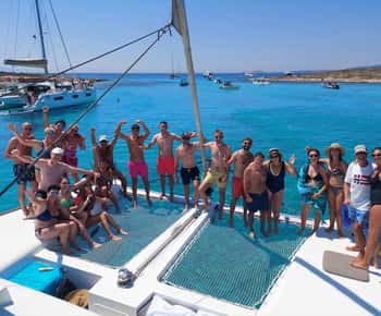 Naxos: Catamaran zeilcruise met lunch en drankjes