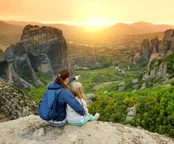 Meteora: Sunset Small Size Tour with Monastery & Caves visit