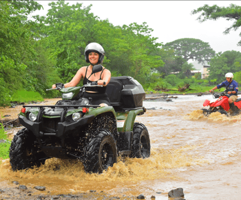 Jaco Beach & Los Suenos: Double ATV & Waterfalls Stop