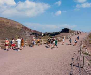 From Ercolano: Vesuvio Park Entry Ticket and Roundtrip Bus