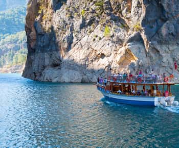 De Belek: Passeio de barco no Green Canyon com almoço e bebidas