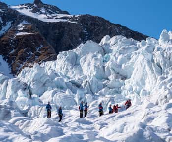 Franz Josef: 2,5 uur gletsjerwandeling met helikoptervlucht